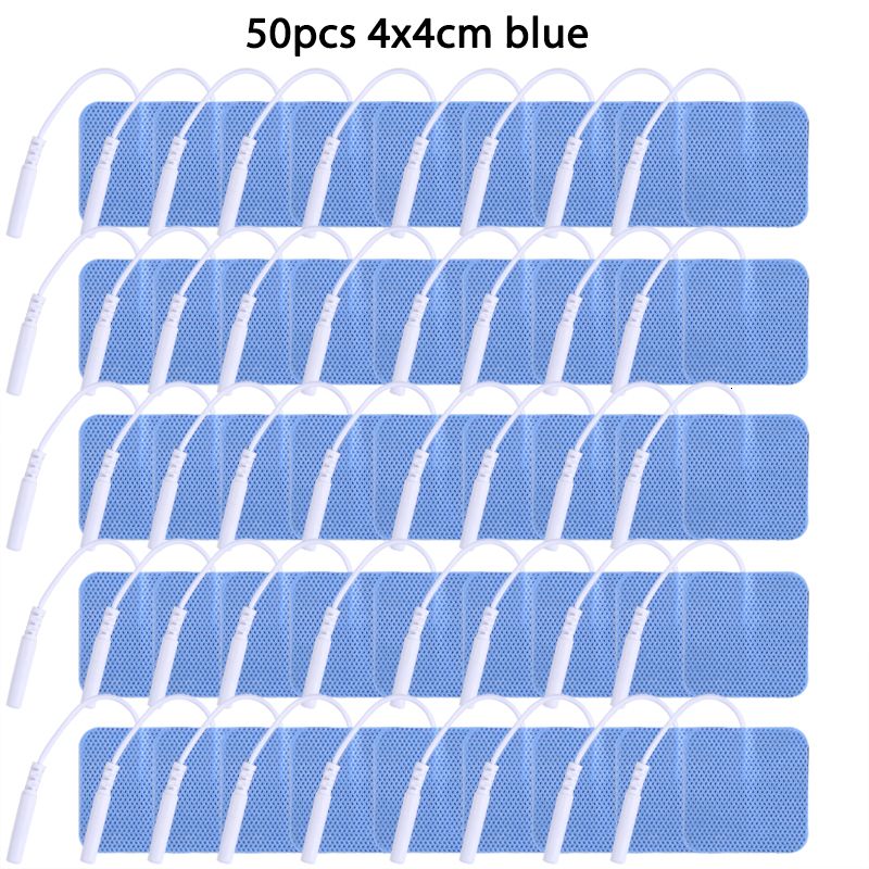 50pcs 4x4cm bleu