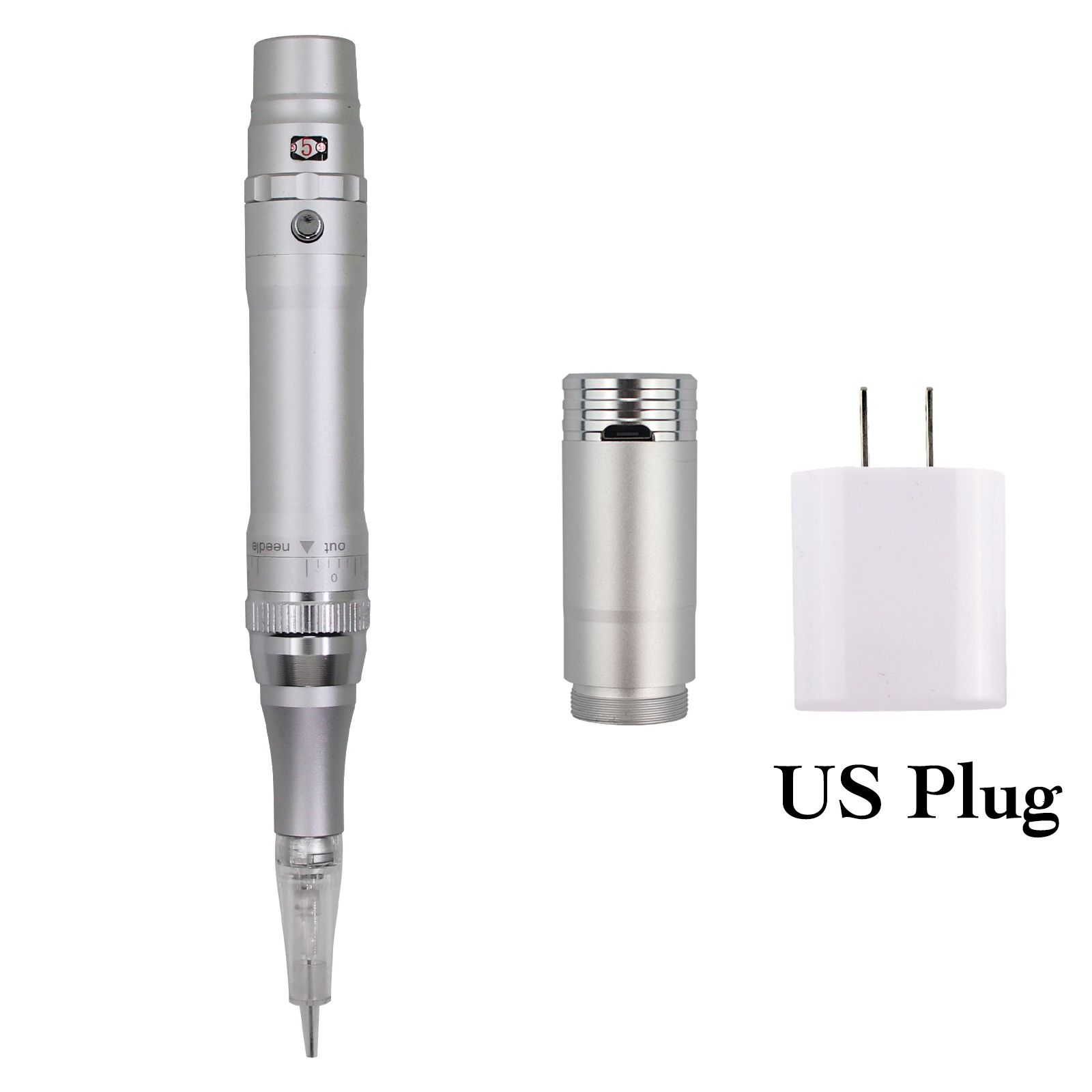 Silver Pen Us Plug