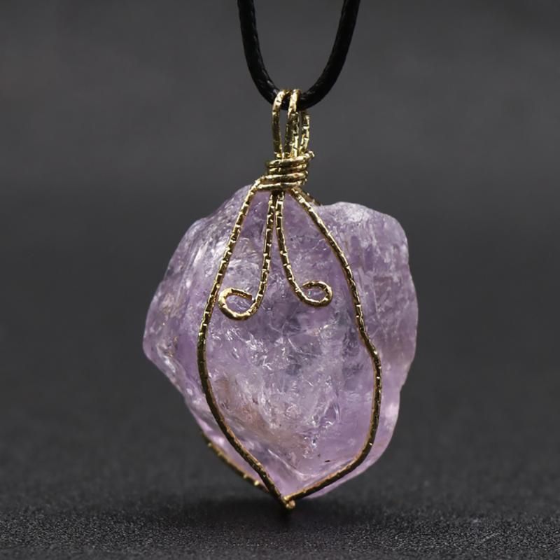 Amethyst-Gold 30-50 mm-45 cm