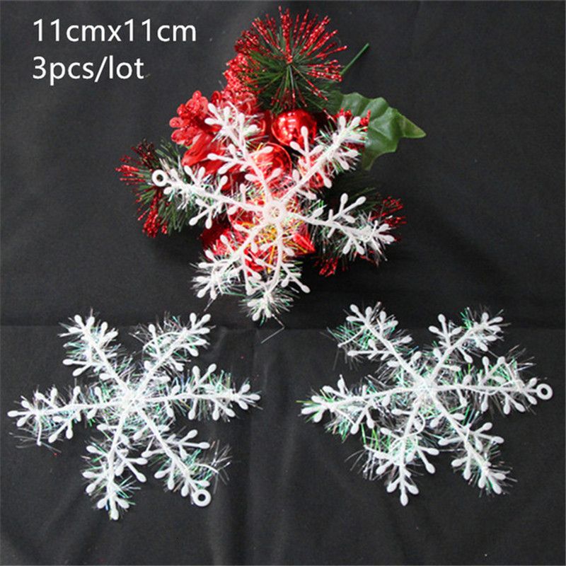 6 pcs en plastique neige