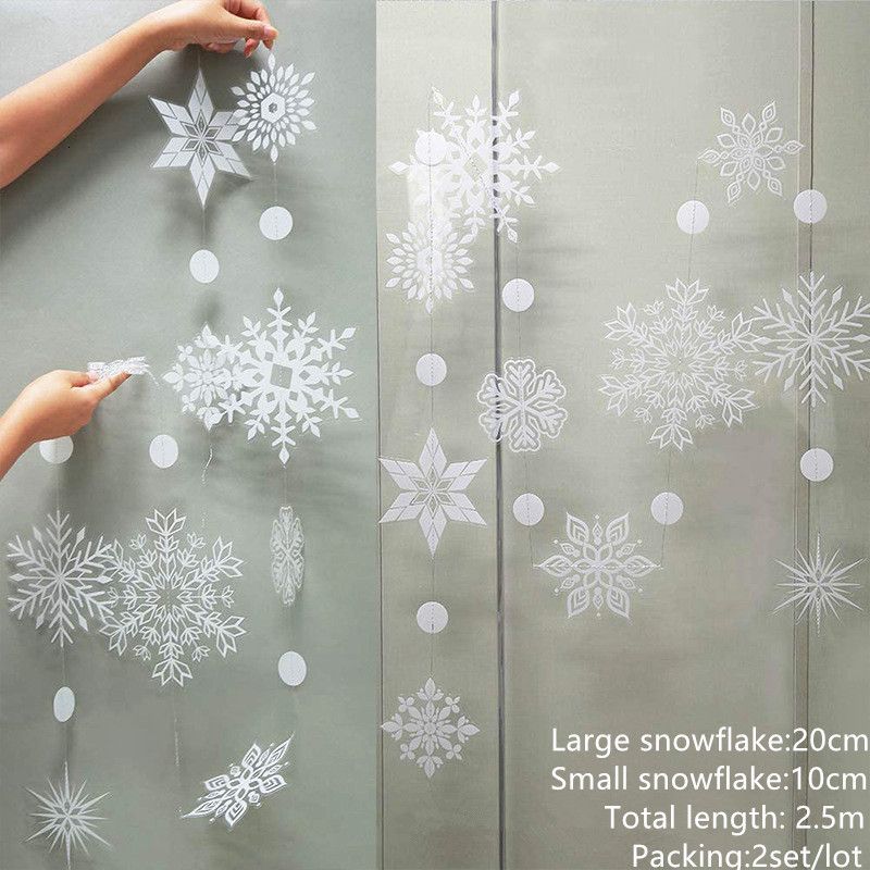 2 Set PVC Snowflake