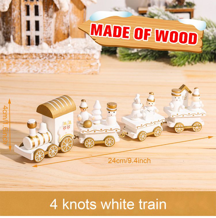 Trem de madeira do 3