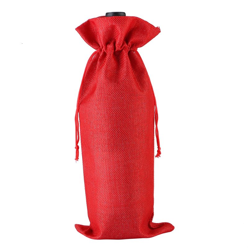 Red-15x35cm Burlap Bag