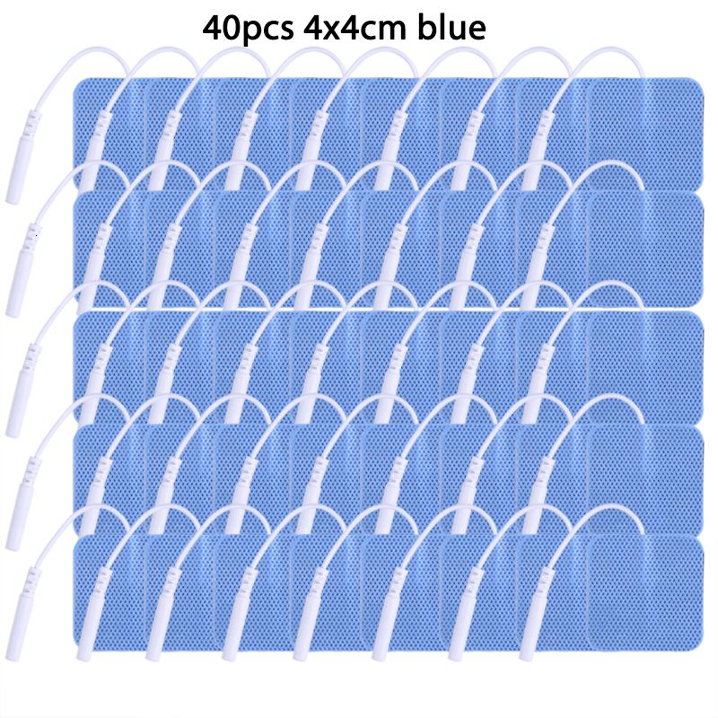 40 pièces 4x4 cm bleu