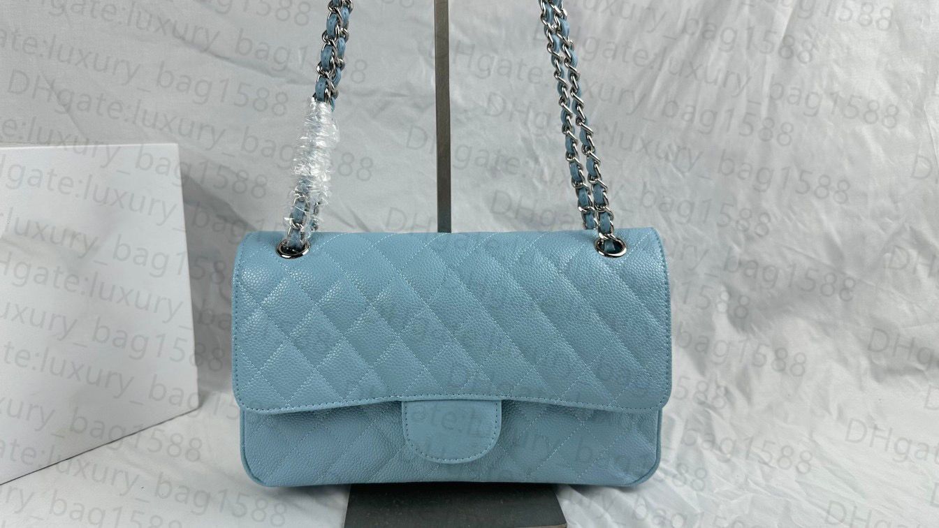 سلسلة فضية Sky Blue Caviar