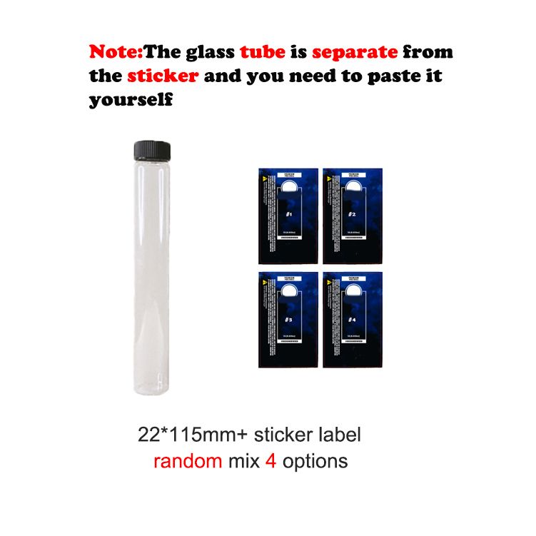 tubo de vidro conectado (4 sabores)