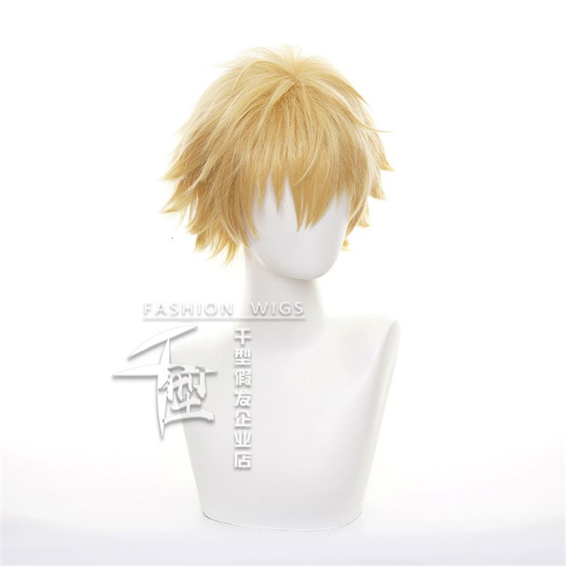 Chainsaw Man Cosplay - Denji Cosplay Wig Golden Short Hair