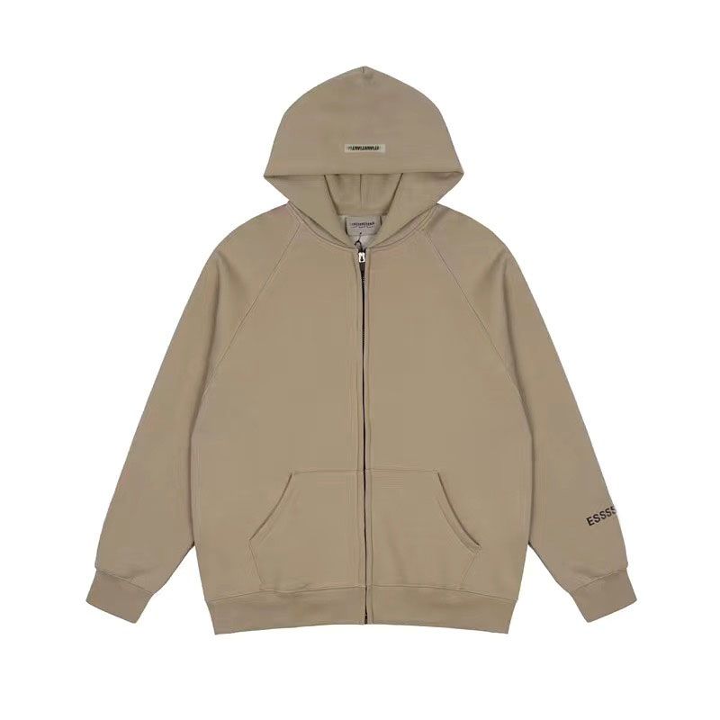 zipper hoodie brown
