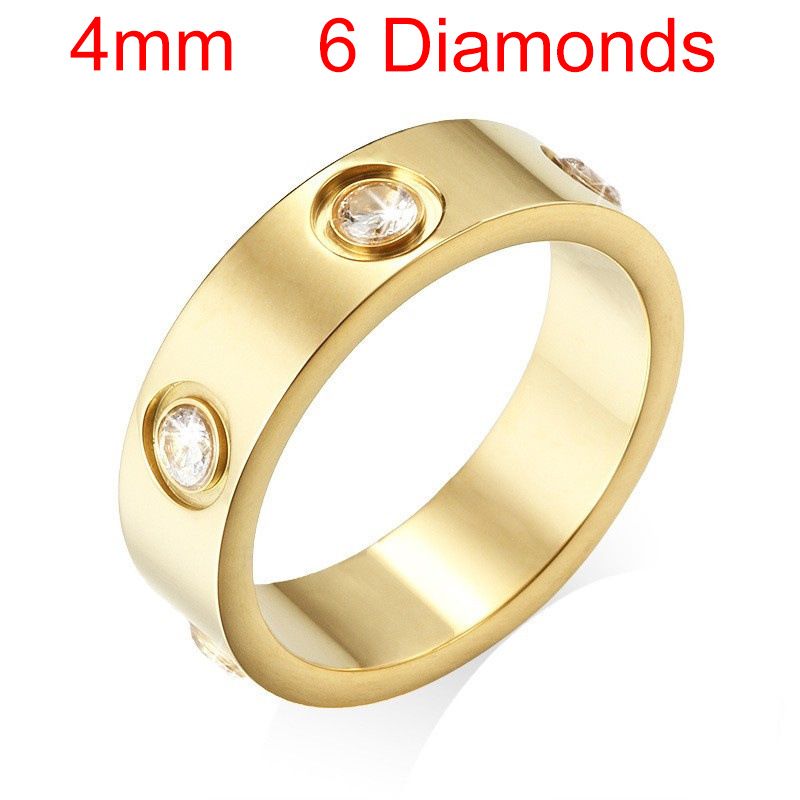 Goud#4mm#6 Diamanten