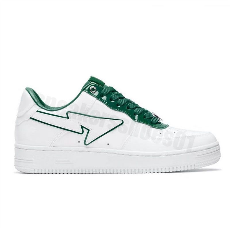 # Cuir Verni Blanc Vert