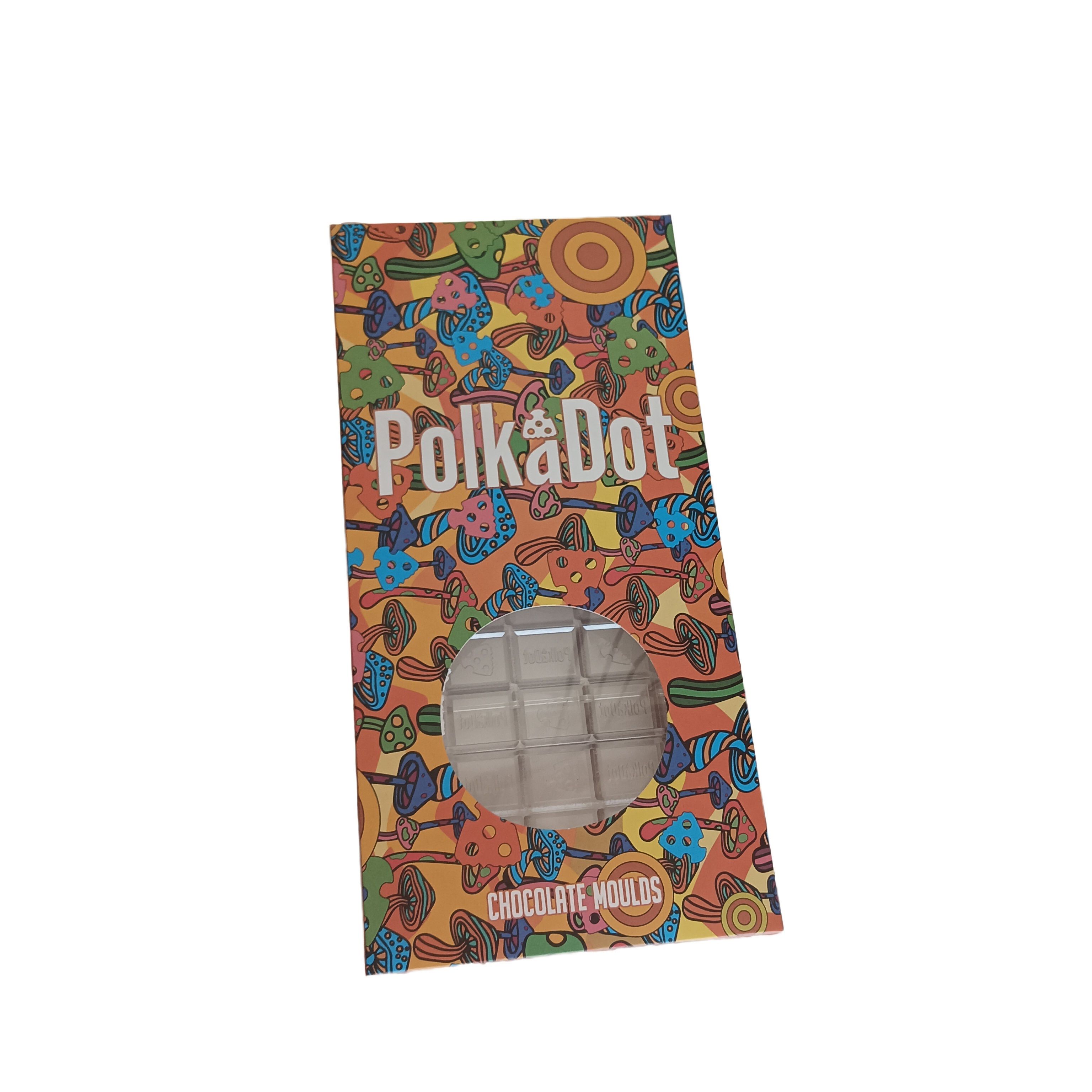 PolkaDot Chocolate Molds 15pc chocolate bar mold-Polkadot, Mushroom symbol  – Mylar Bags By Black Unicorn Hub