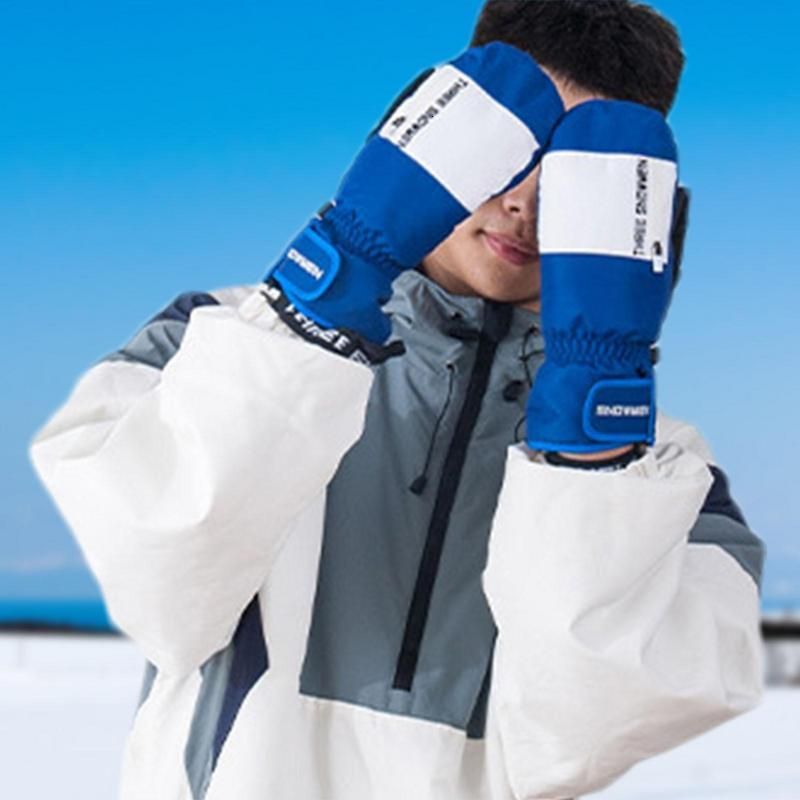 Gants De Ski Hiver Chaud Imperméable Neige Dissimulée Conception À