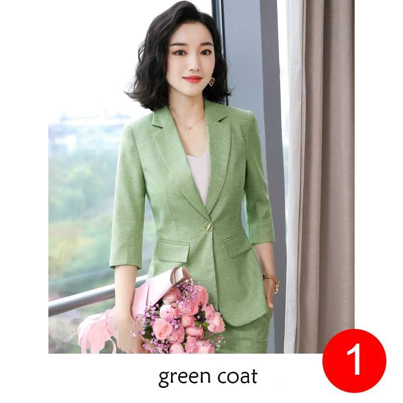 green coat