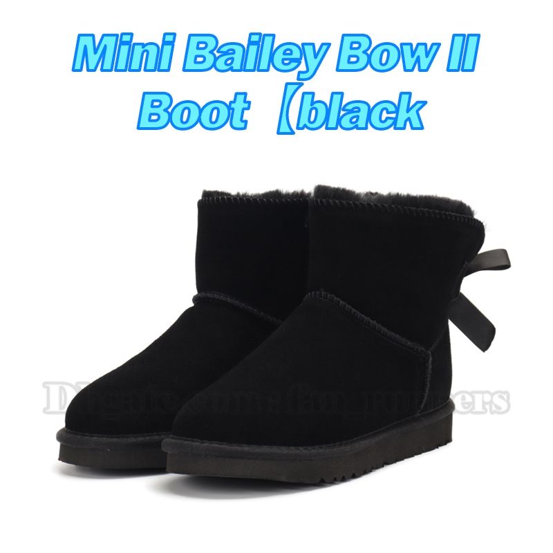 Ботинки 34 Mini Bailey Bow II【черные