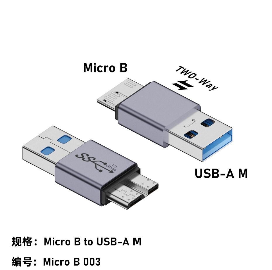 Micro B till USB en hane