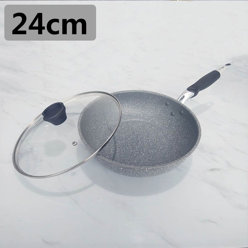 Wok en deksel van 24 cm