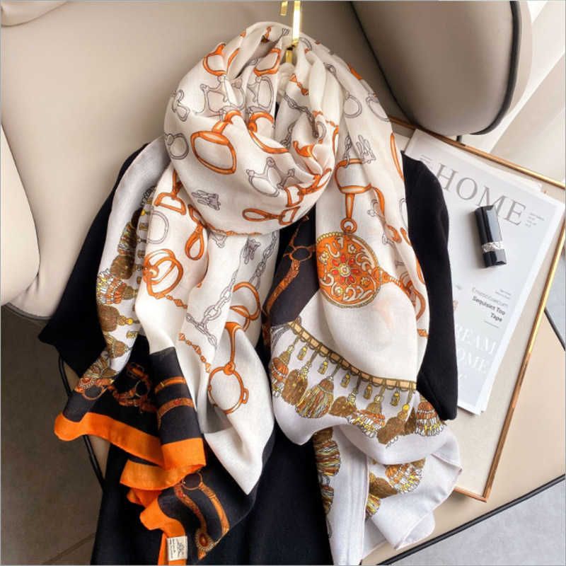 New women's spring and autumn European and American silk scarf printing  twill stitching leopard three-color fashion scarf