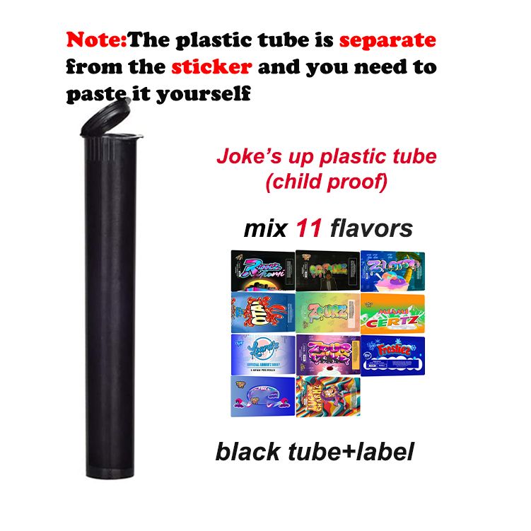 #4 black tube+label