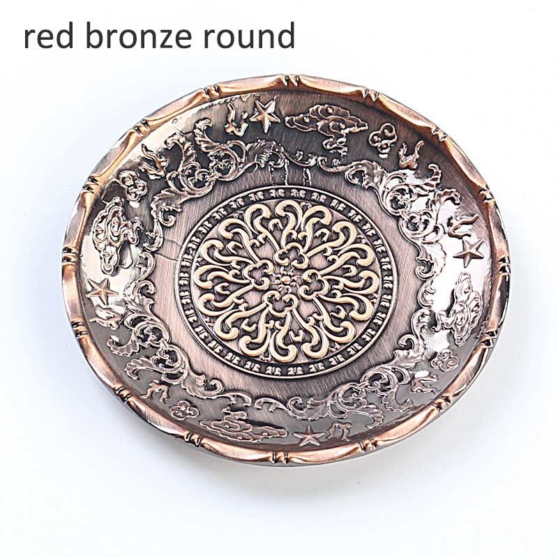 Rode bronzen ronde