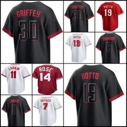 Wholesale 44 Elly De La Cruz Cincinnati 2023 mens Reds City Connect Joey Vottos Ken Griffey Tyler Stephenson baseball jersey From m.