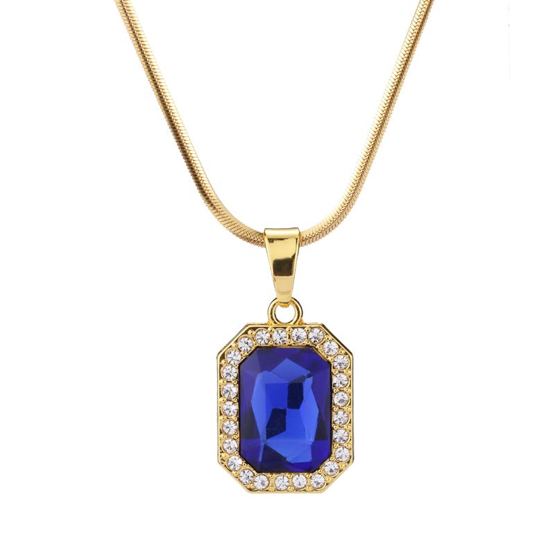 Gold Blue Gemstone