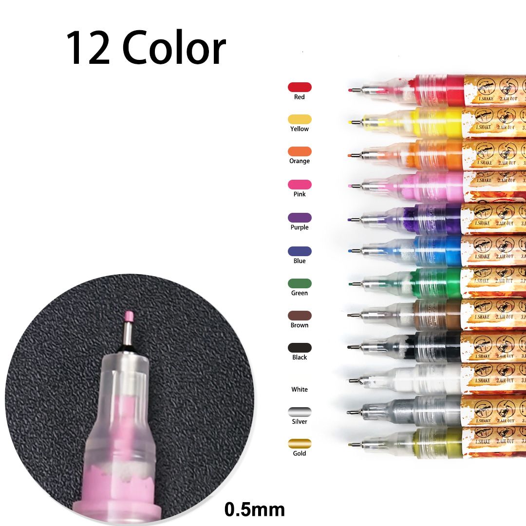 12 Colors 0.5mm