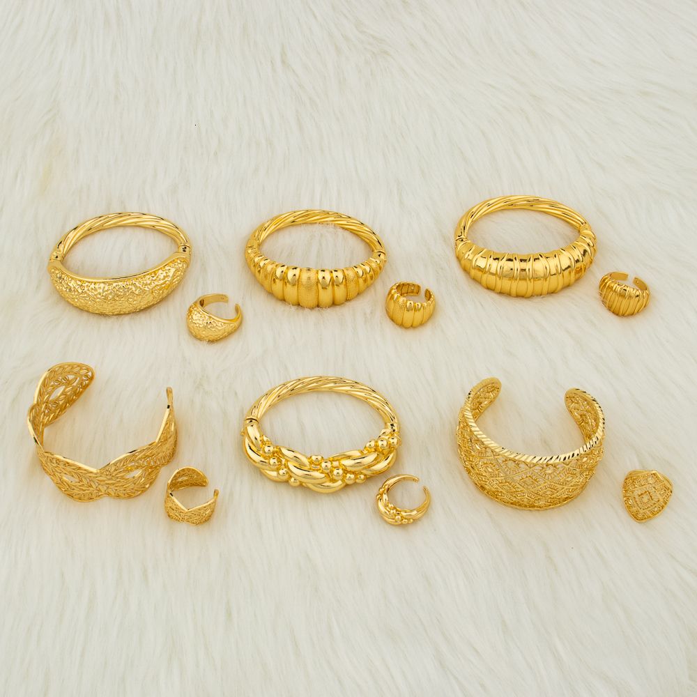 6 anneaux de bracelets