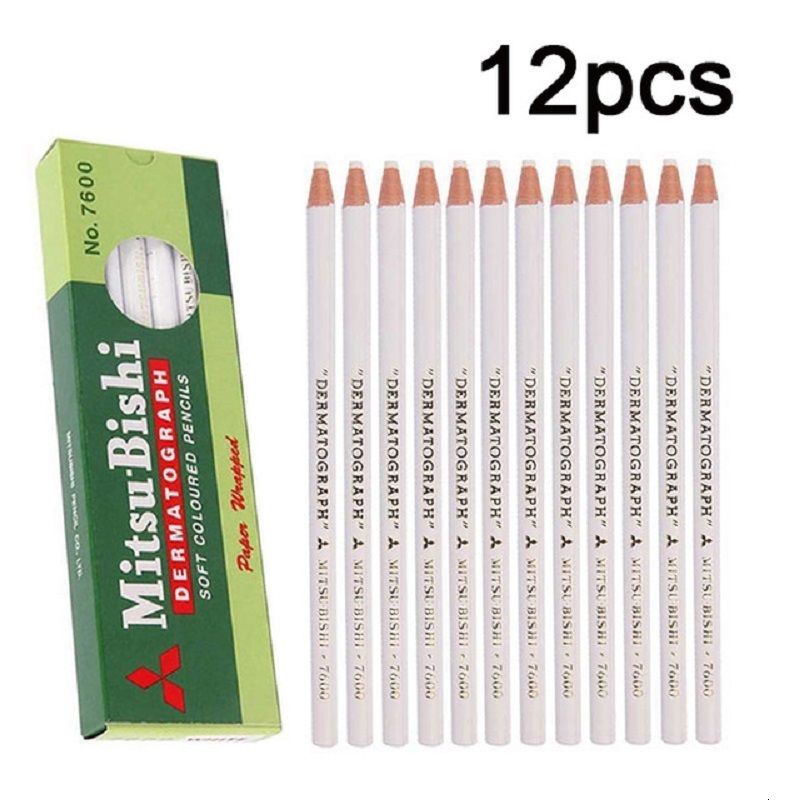 12pcs white pencil