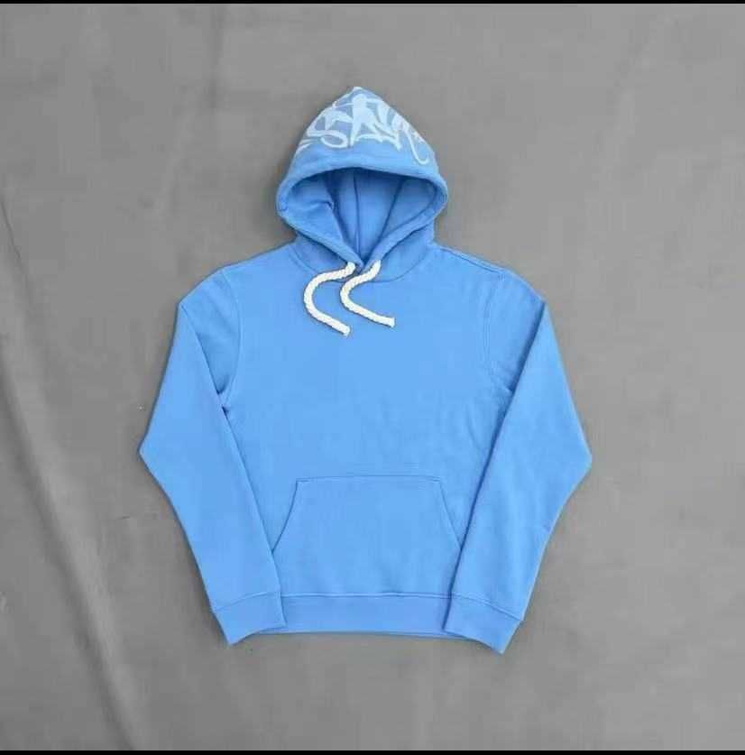 blue hoodie