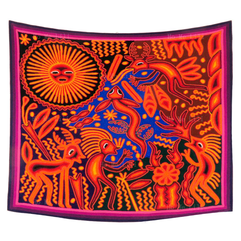 Art de fil Huichol 3-230x150 Cm