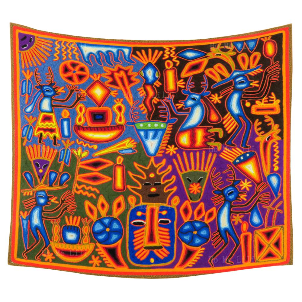 Fil Huichol Art 2-150x100 Cm