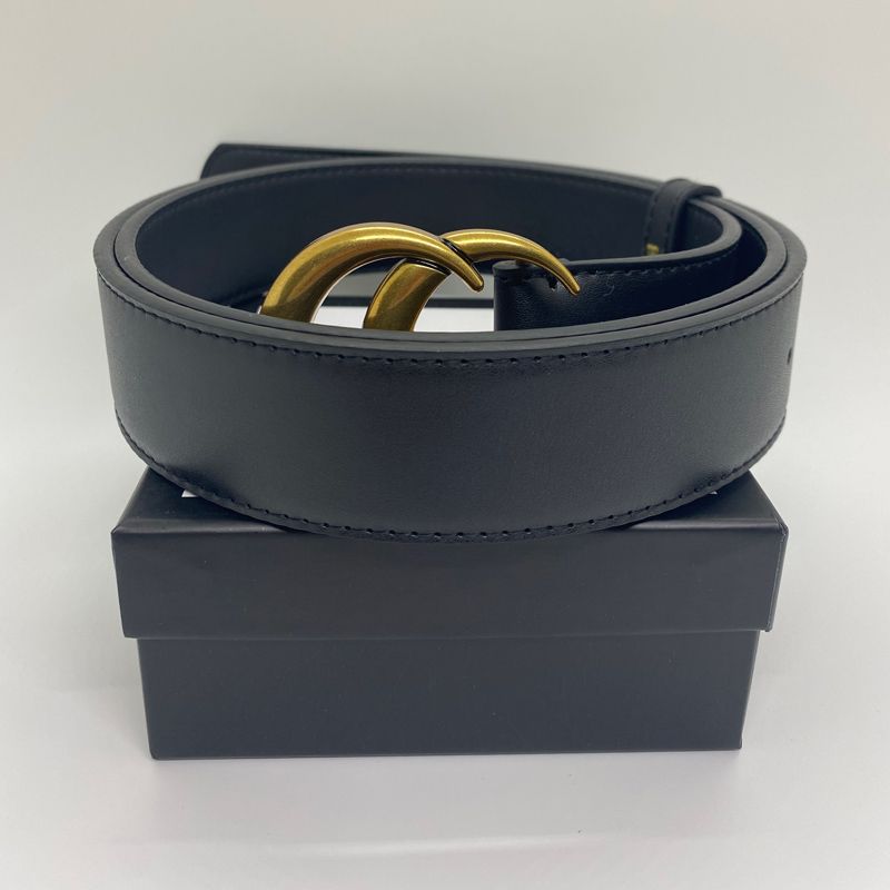 High Quality Genuine Leather Belts For Men And Women With Gold