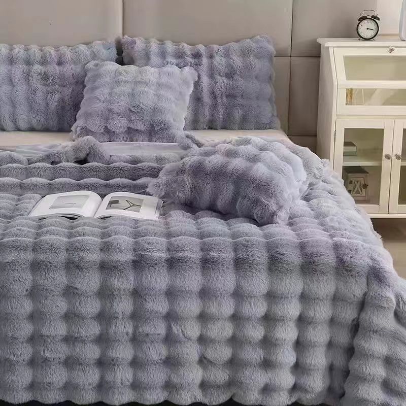毛布 - 明るい灰色
