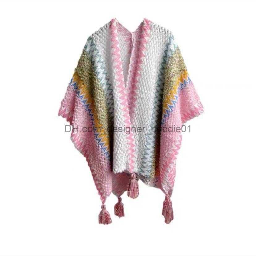 PinkgreeNetHnicStyleshawl