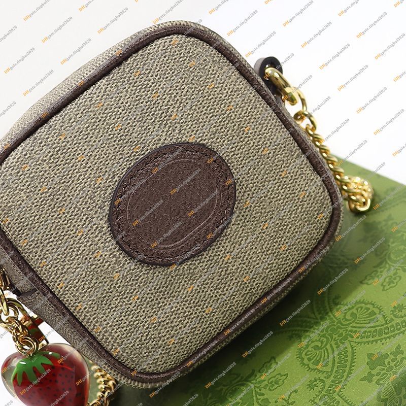 Ladies Designer Luxury Strawberry Chain Wallet Key Pouch Coin Purse Credit  Card Holder Mirror 726252 Business From Seebrandbags, $27.14