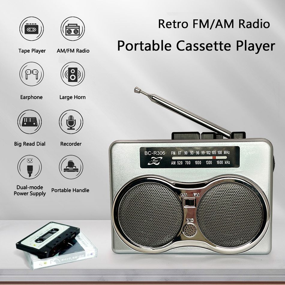Walkman Vintage Tape Recorder Player High Quality Radio Fm/am