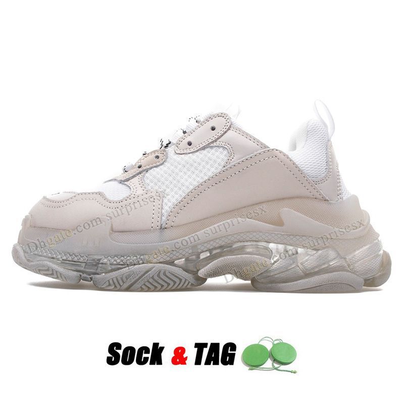 T23 36-45 Clear Sole White