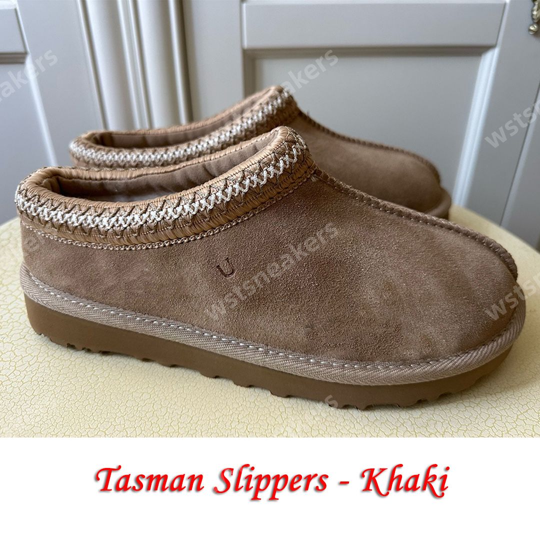 Tasman-Slipper – Khaki