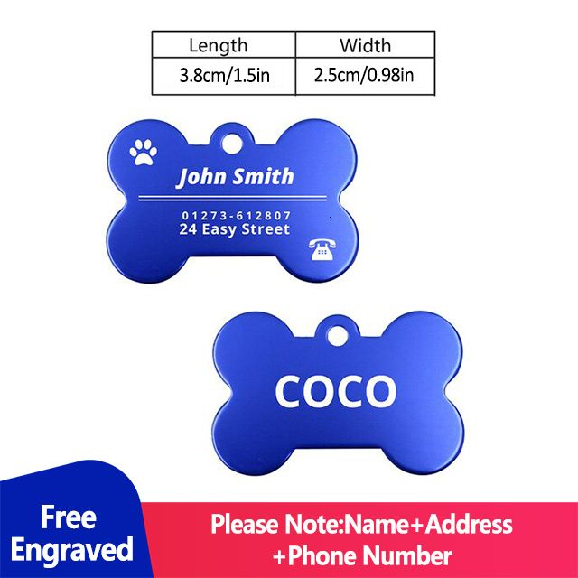 Blue Dog Tag.