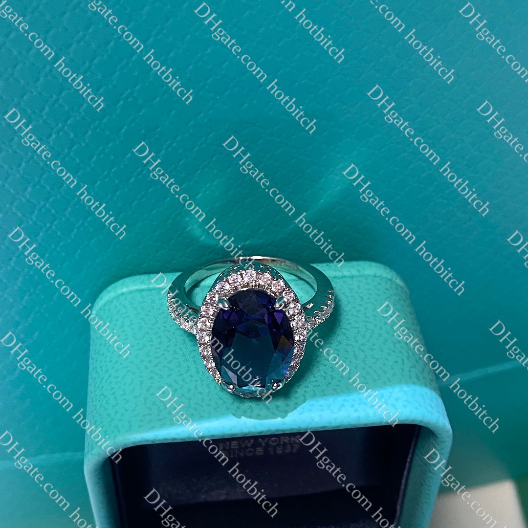 Bague bleue+boite