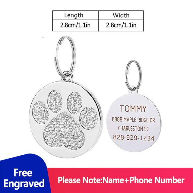 Silvery Dog Tags.