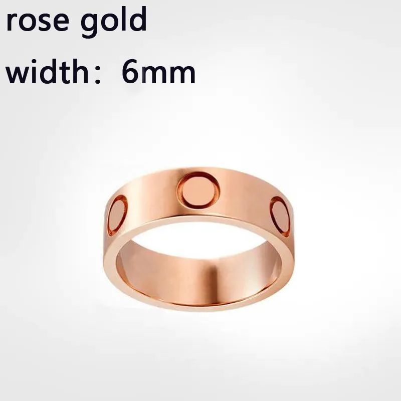 6mm rose or pas de diamant