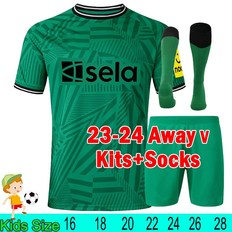 niukasierlian 23-24 Away kids kits+socks