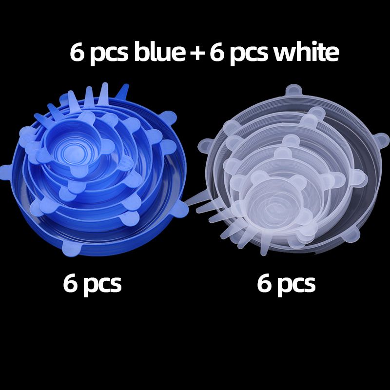 白い6 PCS Blue 6pc