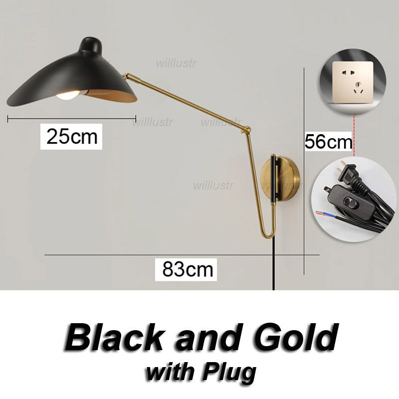 Schwarz und Gold mit Stecker