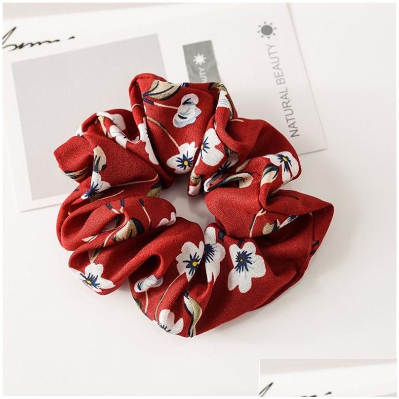 Red Scrunchie Rozmiar pasuje do wszystkich