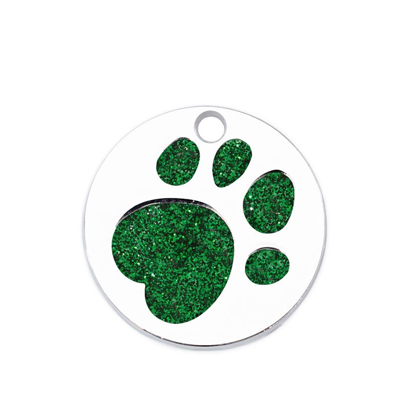 Green dog tag