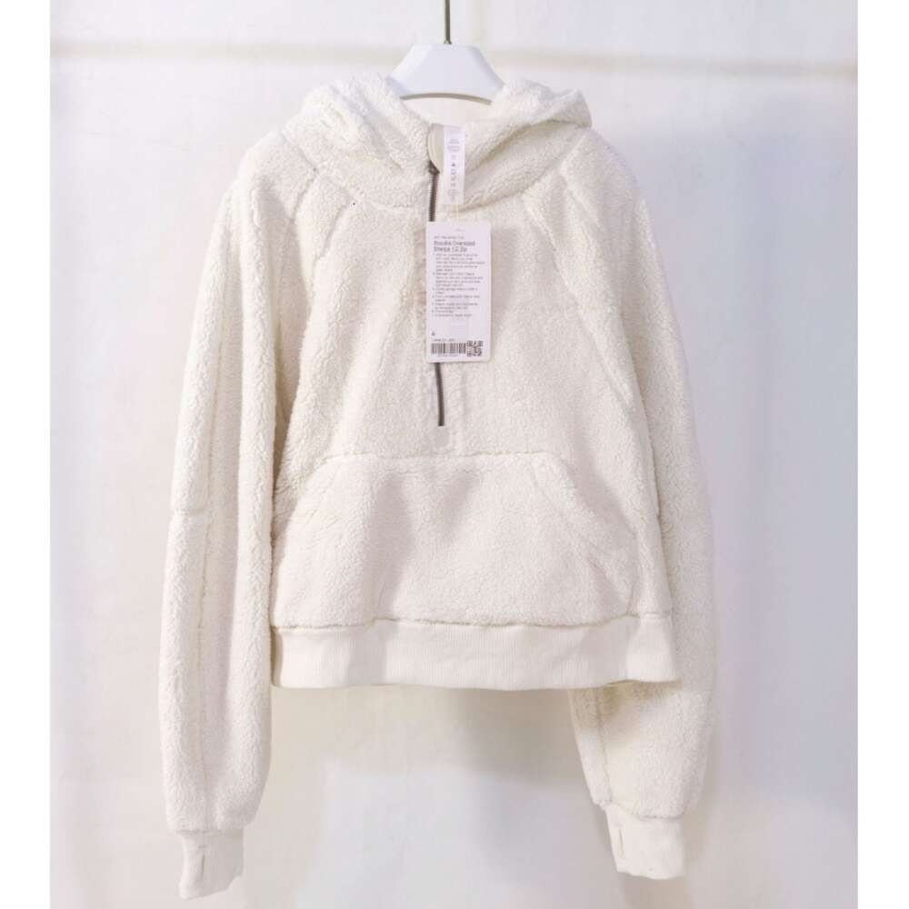 Mi bai lamm fleece halv zip tröja