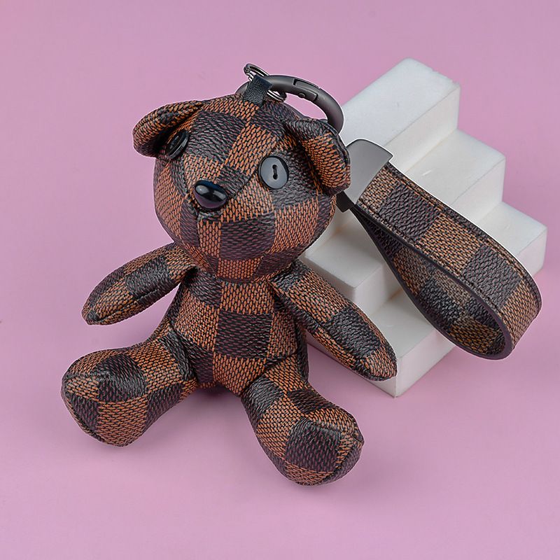 Yeux de lapin boucle brun plaid