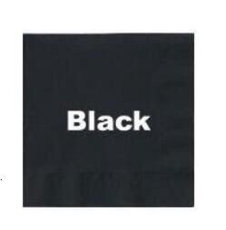 Black Napkins-Cocktail Napkin Size